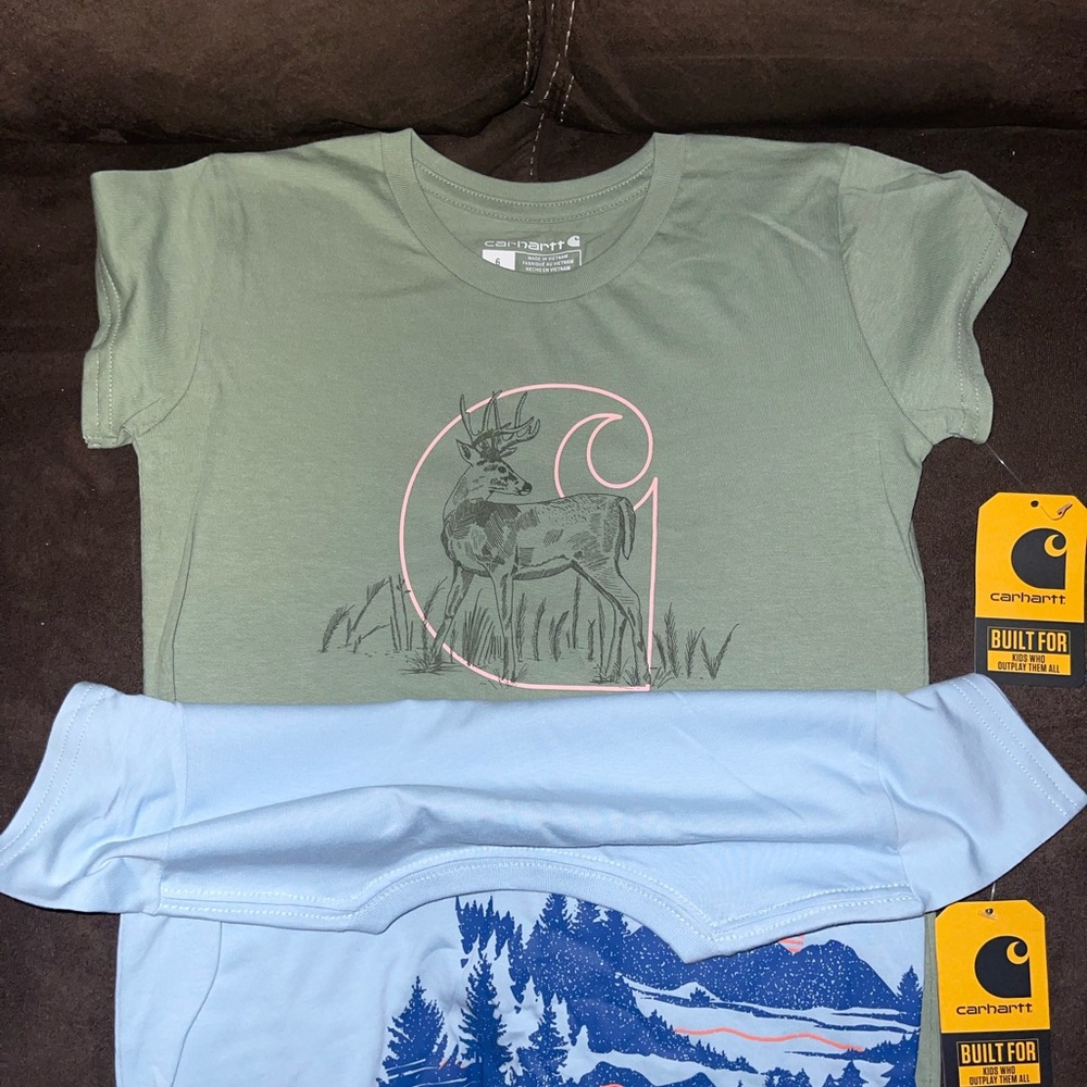 Carhartt Green Deer Graphic T-Shirt